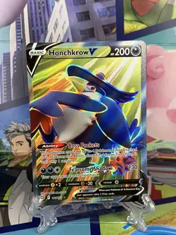 Honchkrow V 161/172 Full Art Holo Ultra Rare Brilliant Stars Pokemon TCG NM 🔥🔥 - Image 1