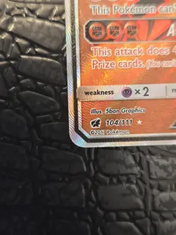 Pokemon Buzzwole GX (Full Art) 104/111 Sm-Crimson Invasion Holo TCG MP - Image 4
