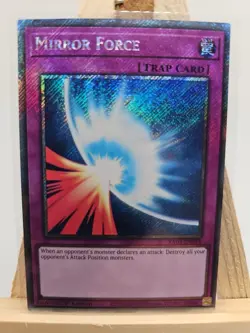 Yu-Gi-Oh Mirror Force Platinum Secret Rare RA03-EN093 Near Mint Condition - Image 1