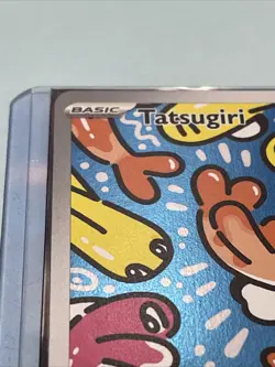 Pokemon TCG Twilight Masquerade Tatsugiri 186/167 Illustration Rare Holo Card - Image 2