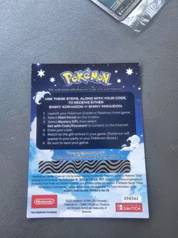 Shiny Koraidon & Miraidon Pokemon Scarlet Violet Code Card - Gamestop - Image 2
