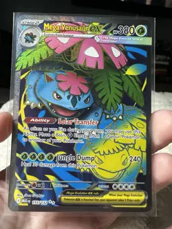Mega Venusaur EX 155/132 Mega Evolution ENGLISH Pokemon TCG Card Ultra Rare - Image 1