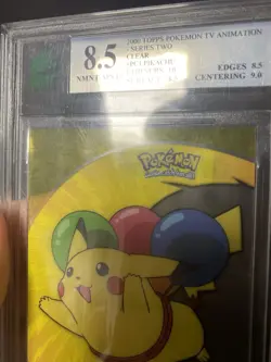 2000 Topps Pokemon Pikachu #PC1 #25 TV Animation Clear Card NM 8.5 - Image 2