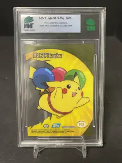 2000 Topps Pokemon Pikachu #PC1 #25 TV Animation Clear Card NM 8.5 - Image 3