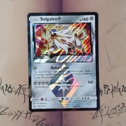Solgaleo Prism Star 89/156 Ultra Prism Holo NM Pokemon Card English - Image 1