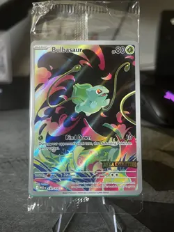 Bulbasaur 133/132 Mega Evolution Stamped Full Art Pokemon Card SEALED NM - Image 1