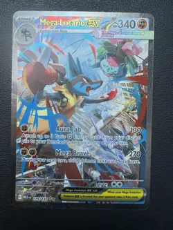 Mega Lucario Ex Alternate Art 179/132 Mega Evolution Secret Rare Pokemon Card NM - Image 1