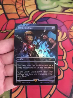 Sculpting Steel (Rainbow Foil) Secret Lair Drop Ironman MTG NM - Image 1