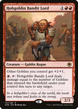 Hobgoblin Bandit Lord Regular - Adventures In The Forgotten Realms MTG-NM - Image 1