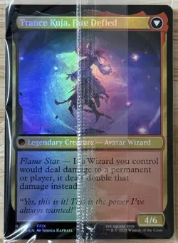 KUJA, GENOME SORCERER FOIL PRERELEASE 2025 STAMP - MTG FINAL FANTASY - SEALED - Image 4