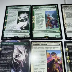 MTG FINAL FANTASY Lot of Op Summons. Yojimbo, Odin, knights of Round foil! - Image 3