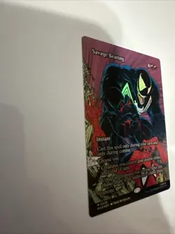 Savage Beating (Borderless Foil) 0026 - Marvel's Spider-Man MTG NM/M Ships Now - Image 3