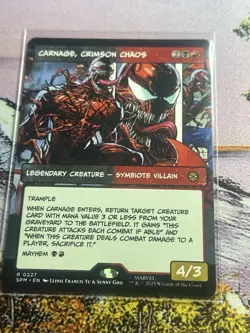 1x Carnage, Crimson Chaos - Extended Art NM Eng MTG - Marvel's Spider-Man - Image 4