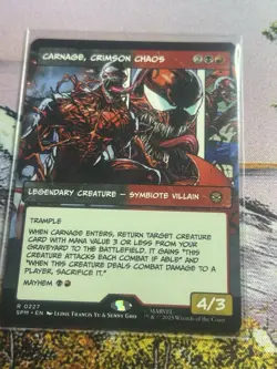 1x Carnage, Crimson Chaos - Extended Art NM Eng MTG - Marvel's Spider-Man - Image 5
