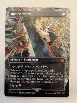 MTG: Buster Sword (Borderless) Final Fantasy Non Foil - Image 1
