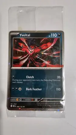 Sealed Yveltal 088/132 Holo Mega Evolution Pokemon Tcg GAMESTOP STAMPED PROMO! - Image 1