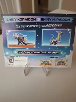POKEMON SCARLET / VIOLET SHINY MIRAIDON OR SHINY KORAIDON SERIAL CODE - Image 1