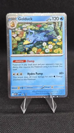 Pokemon TCG Mega Evolutions Golduck 008 Black Star Promo Holo English - Image 1