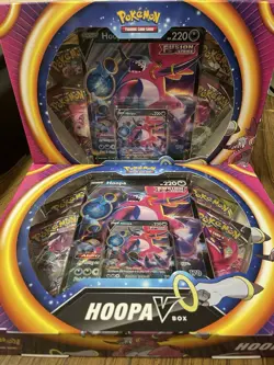 2x Pokemon TCG: Hoopa V Box New Sealed (Fusion Strike, Evolving Skies, Vivid) - Image 1