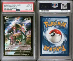 Pokemon SWSH Serperior V Full Art Silver Tempest TG13/TG30 PSA GEM MINT 10 - Image 3