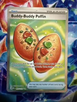 Buddy-Buddy Poffin (Full Art) 167/132 Ultra Rare Pokemon Mega Evolution - Image 1