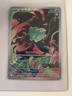 Stamped Bulbasaur 133/132 'Mega Evolutions' Illustration Rare Pokemon TCG NM - Image 3