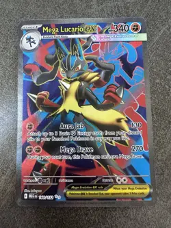Pokemon TCG Mega Lucario EX 160/132 Ultra Rare Holo NM Mega Evolutions Full Art - Image 1
