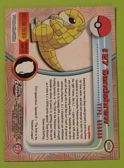 2009 Topps Chrome Pokemon TV Animation Edition Sandshrew #27 - Image 2