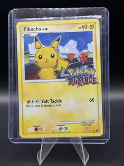 Pikachu 7/16 - Pokemon Rumble - Holo Stamped SWIRL - Image 1