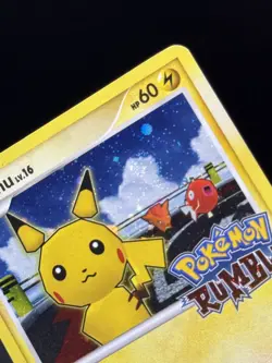 Pikachu 7/16 - Pokemon Rumble - Holo Stamped SWIRL - Image 4