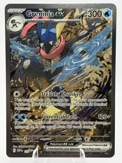 Greninja ex SVP 132 Scarlet & Violet Black Star Promo Rare Pokemon TCG - NM - Image 1