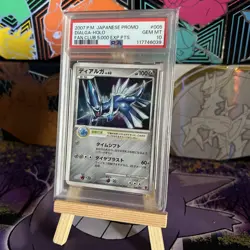 2007 Pokemon Dialga Fan Club 5000 EXP PTS Holo Japanese Promo #001 PSA 10 - Image 3