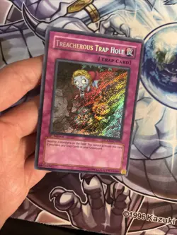 (SRH) Treacherous Trap Hole CSOC-EN089 Secret Rare 1st Edition VLP - Image 2