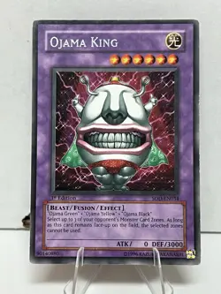 YuGiOh Ojama King SOD-EN034 Ultimate Rare 1st Edition NM/LP - Image 1