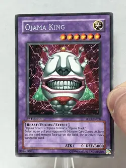 YuGiOh Ojama King SOD-EN034 Ultimate Rare 1st Edition NM/LP - Image 3