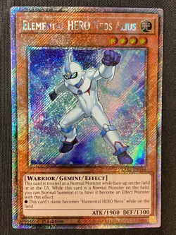 Yu-Gi-Oh #RA03-EN184 Elemental HERO Neos Alius 1st Ed Platinum Secret Rare LP - Image 1