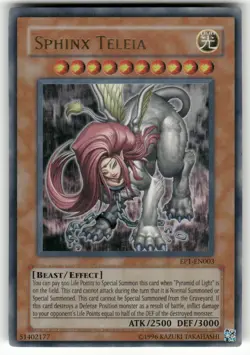 Sphinx Teleia Yu-Gi-Oh! Movie Exclusive Pack Ultra Rare Yugioh Lightly played - Image 1