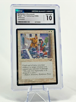 CGC 10 - 1996 MARTYRDOM - Alliances Graded MTG Magic the Gathering Card - Image 1