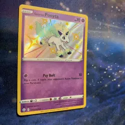 Galarian Ponyta SV047/SV122 Shining Fates Ultra Rare Holo Shiny Pokemon Card New - Image 3