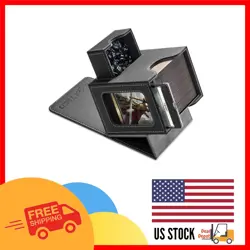 Elegant Black/Gray MTG Card Deck Box - Display, Store, Protect Your Cards - Image 1