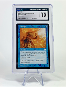 CGC 10 - 1997 DISRUPT - Weatherlight Graded MTG Magic the Gathering Card - Image 1