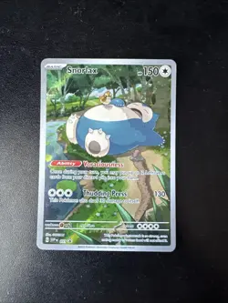 Snorlax 051 Scarlet & Violet 151 Black Star Promo Pokemon Card LP - Image 1