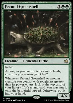 Fecund Greenshell - Bloomburrow | MTG Card - Image 3