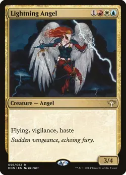 Lightning Angel - Duel Decks: Speed vs. Cunning | MTG Card - Image 1
