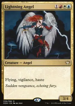 Lightning Angel - Duel Decks: Speed vs. Cunning | MTG Card - Image 3