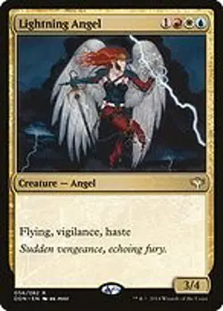 Lightning Angel - Duel Decks: Speed vs. Cunning | MTG Card - Image 4