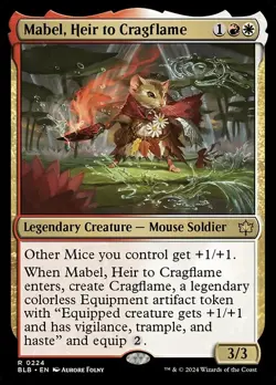 Mabel, Heir to Cragflame - Bloomburrow | MTG Card - Image 1