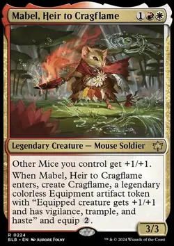 Mabel, Heir to Cragflame - Bloomburrow | MTG Card - Image 3