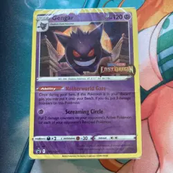 Sealed Gengar SWSH241 NM Mint Lost Origin Prerelease SWSH Promo Stamp Card - Image 1