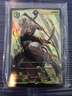 Sansin 9 Holo First (1st) Edition Awakened Worlds Card GamerSupps VCard 114/250 - Image 1